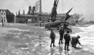 Mortlake Brewery from Thames Bank